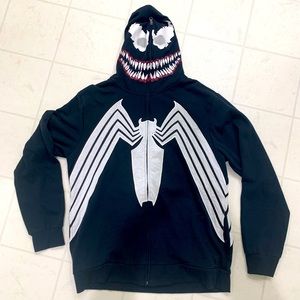 Marvel Venom zip up face hoodie